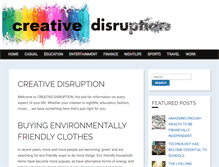 Tablet Screenshot of creativedisruption.net